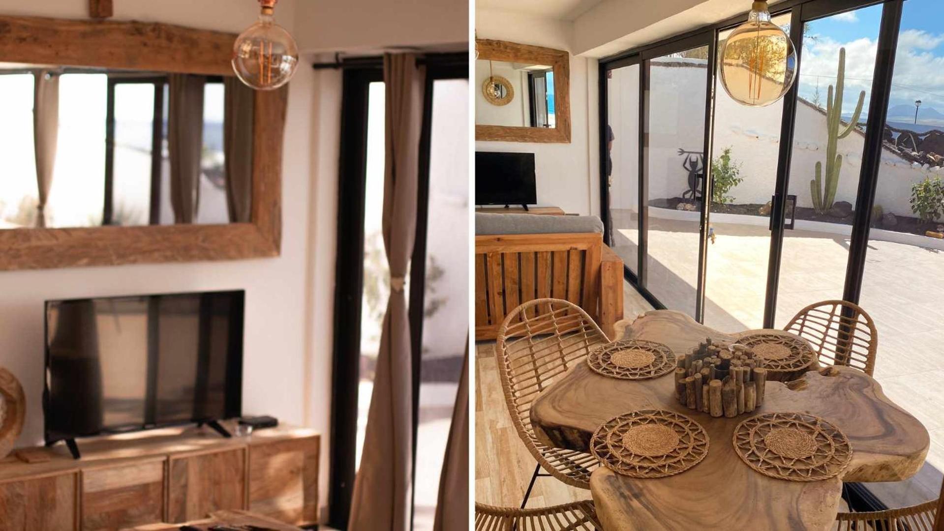Bungalow Allende Famara Con Piscina Privada Y Ac Exteriér fotografie